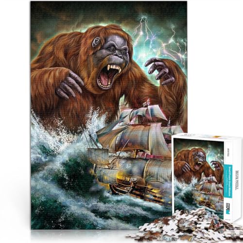 Präzisionsgeschnittenes 2000-teiliges Puzzle Monster Orang-Utan Kraken Aus Karton ab 14 Jahren Schwierig zu vervollständigen, aber lustig und humorvoll Geburtstagsgeschenk。Größe:70x100cm/27.5x39.3Zoll Präzisionsgeschnittenes 2000-teiliges Puzzle Monster Orang-Utan Kraken Aus Karton ab 14 Jahren Schwierig zu vervollständigen, aber lustig und humorvoll Geburtstagsgeschenk。Größe:70x100cm/27.5x39.3Zoll von CHTLIFQ