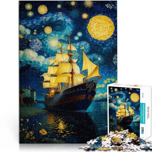 Präzisionsgeschnittenes 2000-teiliges Puzzle Piratenschiff Vangogh Aus Karton ab 14 Jahren Denksportaufgabe-Spiel Spiele Spielzeug Geschenk。Größe:70x100cm/27.5x39.3Zoll Präzisionsgeschnittenes 2000-teiliges Puzzle Piratenschiff Vangogh Aus Karton ab 14 Jahren Denksportaufgabe-Spiel Spiele Spielzeug Geschenk。Größe:70x100cm/27.5x39.3Zoll von CHTLIFQ