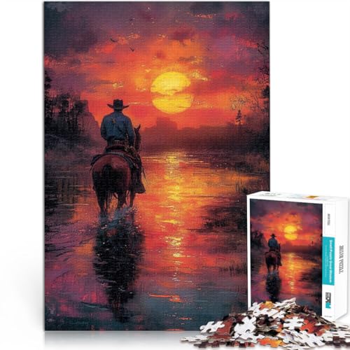 Puzzle 1000 Teile Erwachsene Cowboy in der Wüste Aus Karton ab 14 Jahren Lernspiele Wichtelgeschenke。Größe:26x38cm/10.2x14.9Zoll Puzzle 1000 Teile Erwachsene Cowboy in der Wüste Aus Karton ab 14 Jahren Lernspiele Wichtelgeschenke。Größe:26x38cm/10.2x14.9Zoll von CHTLIFQ