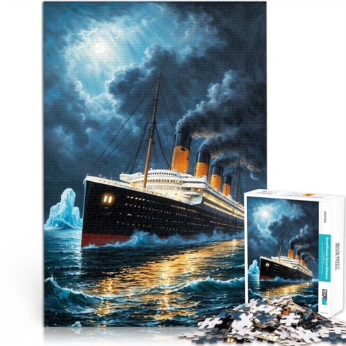 Puzzle 1000 Teile Erwachsene Die Titanic Aus Karton ab 14 Jahren Wanddekoration Weihnachtsgeburtstagsgeschenk。Größe:26x38cm/10.2x14.9Zoll Puzzle 1000 Teile Erwachsene Die Titanic Aus Karton ab 14 Jahren Wanddekoration Weihnachtsgeburtstagsgeschenk。Größe:26x38cm/10.2x14.9Zoll von CHTLIFQ