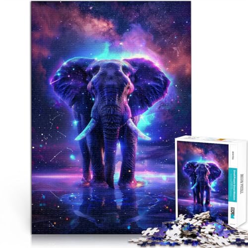Puzzle 1000 Teile Erwachsene Elefant, Weltraumtier Aus Karton ab 14 Jahren pädagogische Herausforderung Lustige Aktivitäten für zu Hause, Geburtstagsgeschenke, Reisegeschenke。Größe:26x38cm Puzzle 1000 Teile Erwachsene Elefant, Weltraumtier Aus Karton ab 14 Jahren pädagogische Herausforderung Lustige Aktivitäten für zu Hause, Geburtstagsgeschenke, Reisegeschenke。Größe:26x38cm von CHTLIFQ