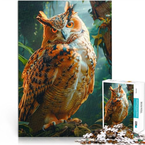 Puzzle 1000 Teile Erwachsene Eule im tropischen Regenwald Aus Karton ab 14 Jahren Quizspiel Lustige Aktivitäten für zu Hause, Geburtstagsgeschenk, Reisegeschenke。Größe:38x52cm/14.9x20.4Zoll Puzzle 1000 Teile Erwachsene Eule im tropischen Regenwald Aus Karton ab 14 Jahren Quizspiel Lustige Aktivitäten für zu Hause, Geburtstagsgeschenk, Reisegeschenke。Größe:38x52cm/14.9x20.4Zoll von CHTLIFQ