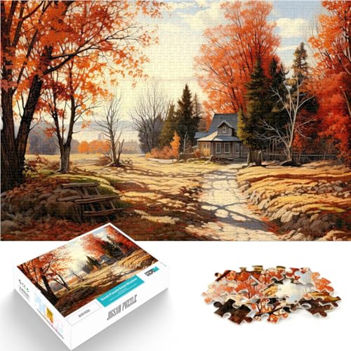 Puzzle 1000 Teile Erwachsene Herbstlandschaft Aus Holz ab 14 Jahren Stressabbau-Spielzeug Geburtstagsgeschenk。Größe:50x75cm/19.6x29.5Zoll Puzzle 1000 Teile Erwachsene Herbstlandschaft Aus Holz ab 14 Jahren Stressabbau-Spielzeug Geburtstagsgeschenk。Größe:50x75cm/19.6x29.5Zoll von CHTLIFQ