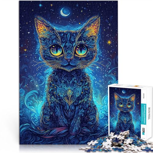 Puzzle 1000 Teile Erwachsene Katze Aus Holz ab 14 Jahren Jedes Stück ist EIN Unikat – Lustiges und herausforderndes Spiel für die ganze Familie Geschenkideen。Größe:50x75cm/19.6x29.5Zoll Puzzle 1000 Teile Erwachsene Katze Aus Holz ab 14 Jahren Jedes Stück ist EIN Unikat – Lustiges und herausforderndes Spiel für die ganze Familie Geschenkideen。Größe:50x75cm/19.6x29.5Zoll von CHTLIFQ