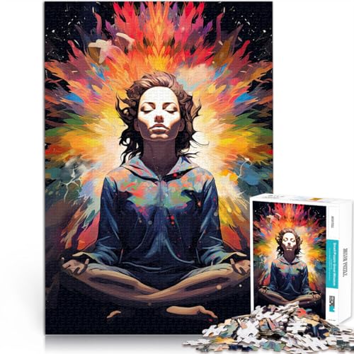 Puzzle 1000 Teile Erwachsene Meditationskunst Aus Karton ab 14 Jahren Lernspielzeug Weihnachtsspiel Geschenke。Größe：26x38cm/10.2x14.9Zoll von CHTLIFQ