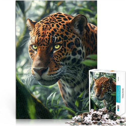 Puzzle 1000 Teile Erwachsene Tropischer Waldjaguar Aus Holz ab 14 Jahren Lernspiele Wichtelgeschenke。Größe:50x75cm/19.6x29.5Zoll Puzzle 1000 Teile Erwachsene Tropischer Waldjaguar Aus Holz ab 14 Jahren Lernspiele Wichtelgeschenke。Größe:50x75cm/19.6x29.5Zoll von CHTLIFQ
