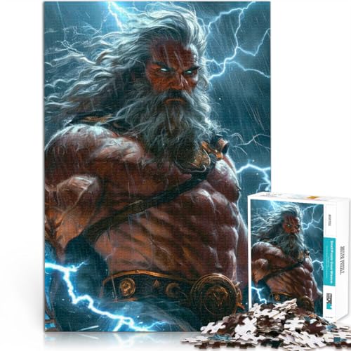 Puzzle 1000 Teile Erwachsene Zeus aus der griechischen Mythologie Aus Karton ab 14 Jahren Quizspiel Lustige Aktivitäten für zu Hause, Geburtstagsgeschenk, Reisegeschenke。Größe:38x52cm/14.9x20.4Zoll Puzzle 1000 Teile Erwachsene Zeus aus der griechischen Mythologie Aus Karton ab 14 Jahren Quizspiel Lustige Aktivitäten für zu Hause, Geburtstagsgeschenk, Reisegeschenke。Größe:38x52cm/14.9x20.4Zoll von CHTLIFQ