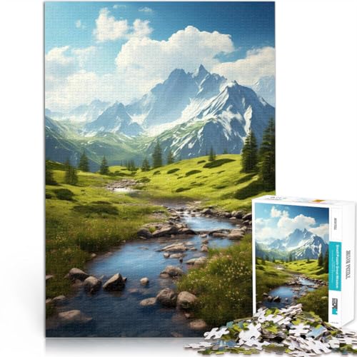 Puzzle 1000 Teile für Erwachsene Berge - Frühlingsaufstieg Aus Karton ab 14 Jahren Stressabbau Schwierige Herausforderung Geschenk zum Geburtstag。Größe:26x38cm/10.2x14.9Zoll Puzzle 1000 Teile für Erwachsene Berge - Frühlingsaufstieg Aus Karton ab 14 Jahren Stressabbau Schwierige Herausforderung Geschenk zum Geburtstag。Größe:26x38cm/10.2x14.9Zoll von CHTLIFQ