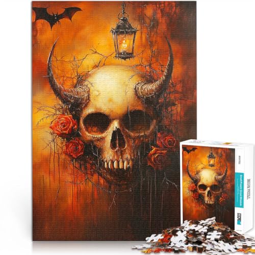 Puzzle 1000 Teile für Erwachsene Böses Skelett Aus Karton Geeignet für Personen ab 14 Jahren Urlaub zu Hause: Zeit totschlagen Geschenke zum 。Größe:26x38cm/10.2x14.9Zoll Puzzle 1000 Teile für Erwachsene Böses Skelett Aus Karton Geeignet für Personen ab 14 Jahren Urlaub zu Hause: Zeit totschlagen Geschenke zum 。Größe:26x38cm/10.2x14.9Zoll von CHTLIFQ