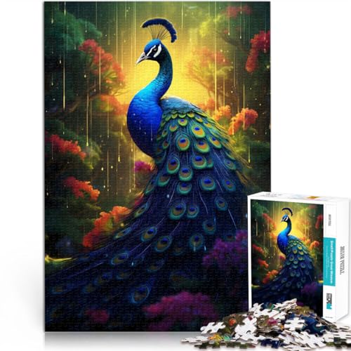 Puzzle 1000 Teile für Erwachsene Epischer Regenpfau Aus Karton Geeignet für Kinder ab 14 Jahren Perfekte Dekoration Kunstwerk Geschenk。Größe:26x38cm/10.2x14.9Zoll Puzzle 1000 Teile für Erwachsene Epischer Regenpfau Aus Karton Geeignet für Kinder ab 14 Jahren Perfekte Dekoration Kunstwerk Geschenk。Größe:26x38cm/10.2x14.9Zoll von CHTLIFQ