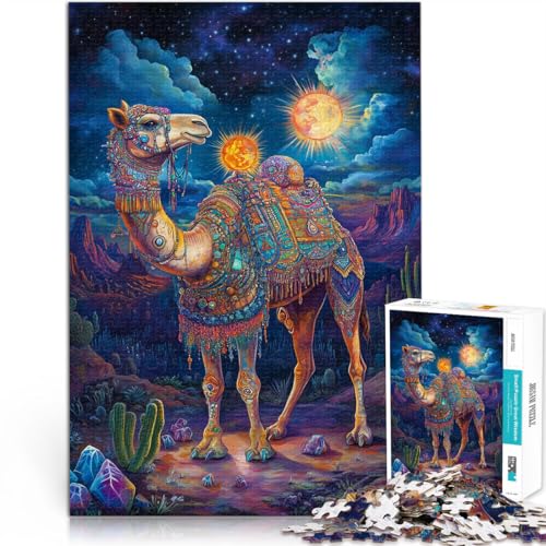Puzzle 1000 Teile für Erwachsene Fantasie buntes Kamel Aus Karton Geeignet für Kinder ab 14 Jahren Home Dekoration Spiel Spielzeug Weihnachtsspiel Geschenke für Frauen。Größe:26x38cm/10.2x14.9Zoll Puzzle 1000 Teile für Erwachsene Fantasie buntes Kamel Aus Karton Geeignet für Kinder ab 14 Jahren Home Dekoration Spiel Spielzeug Weihnachtsspiel Geschenke für Frauen。Größe:26x38cm/10.2x14.9Zoll von CHTLIFQ