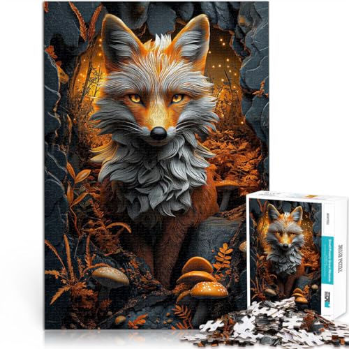 Puzzle 1000 Teile für Erwachsene Fuchs im Wald Aus Karton ab 14 Jahren Herausforderndes Spiel Tolles Geschenk zum Spielen。Größe:26x38cm/10.2x14.9Zoll Puzzle 1000 Teile für Erwachsene Fuchs im Wald Aus Karton ab 14 Jahren Herausforderndes Spiel Tolles Geschenk zum Spielen。Größe:26x38cm/10.2x14.9Zoll von CHTLIFQ