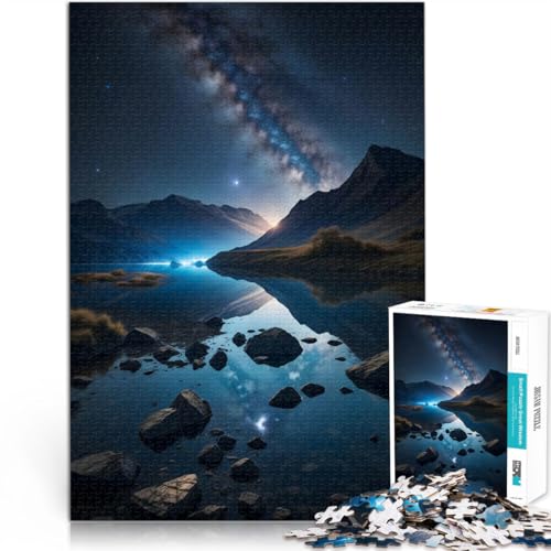 Puzzle 1000 Teile für Erwachsene Galaxienreflexion Aus Karton Geeignet für Personen ab 14 Jahren Quizspiel Lustige Aktivitäten für zu Hause, Geburtstagsgeschenk, Reisegeschenke。Größe:26x38cm Puzzle 1000 Teile für Erwachsene Galaxienreflexion Aus Karton Geeignet für Personen ab 14 Jahren Quizspiel Lustige Aktivitäten für zu Hause, Geburtstagsgeschenk, Reisegeschenke。Größe:26x38cm von CHTLIFQ