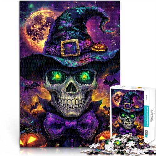 Puzzle 1000 Teile für Erwachsene Halloween magischer Totenkopf Aus Holz Geeignet für Kinder ab 14 Jahren Intellektuelles Dekompressions-Lernspielzeug Geburtstagsgeschenke。Größe:50x75cm Puzzle 1000 Teile für Erwachsene Halloween magischer Totenkopf Aus Holz Geeignet für Kinder ab 14 Jahren Intellektuelles Dekompressions-Lernspielzeug Geburtstagsgeschenke。Größe:50x75cm von CHTLIFQ