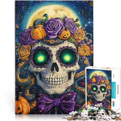 Puzzle 1000 Teile für Erwachsene Halloween magischer Totenkopf Aus Karton ab 14 Jahren Schwierig zu vervollständigen, Aber lustig und humorvoll Geburtstagsgeschenk。Größe:26x38cm/10.2x14.9Zoll Puzzle 1000 Teile für Erwachsene Halloween magischer Totenkopf Aus Karton ab 14 Jahren Schwierig zu vervollständigen, Aber lustig und humorvoll Geburtstagsgeschenk。Größe:26x38cm/10.2x14.9Zoll von CHTLIFQ