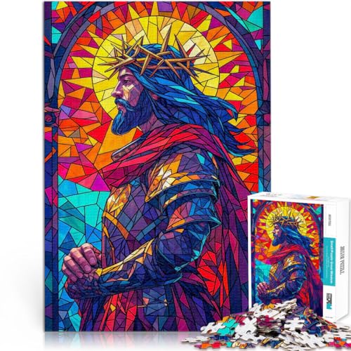Puzzle 1000 Teile für Erwachsene Heiliges Buntglas Aus Karton für Kinder ab 14 Jahren Anti-Stress-Lernspielzeug Geburtstagsgeschenk, Geschenke, Wandkunst。Größe:38x52cm/14.9x20.4Zoll Puzzle 1000 Teile für Erwachsene Heiliges Buntglas Aus Karton für Kinder ab 14 Jahren Anti-Stress-Lernspielzeug Geburtstagsgeschenk, Geschenke, Wandkunst。Größe:38x52cm/14.9x20.4Zoll von CHTLIFQ