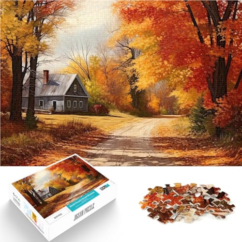 Puzzle 1000 Teile für Erwachsene Herbstlandschaft Aus Holz Geeignet für Kinder ab 14 Jahren Herausforderndes Spiel Spiele Spielzeug Geschenk。Größe:50x75cm/19.6x29.5Zoll Puzzle 1000 Teile für Erwachsene Herbstlandschaft Aus Holz Geeignet für Kinder ab 14 Jahren Herausforderndes Spiel Spiele Spielzeug Geschenk。Größe:50x75cm/19.6x29.5Zoll von CHTLIFQ