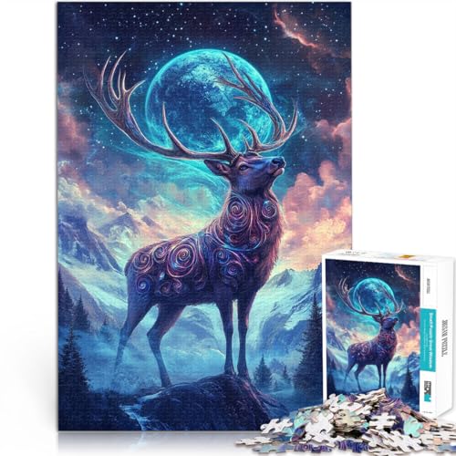 Puzzle 1000 Teile für Erwachsene Mystischer Hirsch unter Sternenhimmel Aus Holz ab 14 Jahren Denksportaufgabe-Spiel Spiele Spielzeug Geschenk。Größe:50x75cm/19.6x29.5Zoll Puzzle 1000 Teile für Erwachsene Mystischer Hirsch unter Sternenhimmel Aus Holz ab 14 Jahren Denksportaufgabe-Spiel Spiele Spielzeug Geschenk。Größe:50x75cm/19.6x29.5Zoll von CHTLIFQ