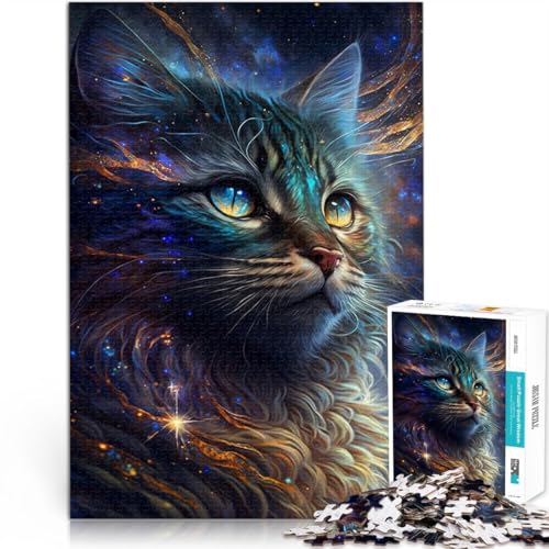 Puzzle 1000 Teile für Erwachsene Nebelkätzchen Aus Karton Geeignet für Kinder ab 14 Jahren Anti-Stress-Spielzeug Tolle Geschenke und Spielzeuge。Größe：38x52cm/14.9x20.4Zoll von CHTLIFQ