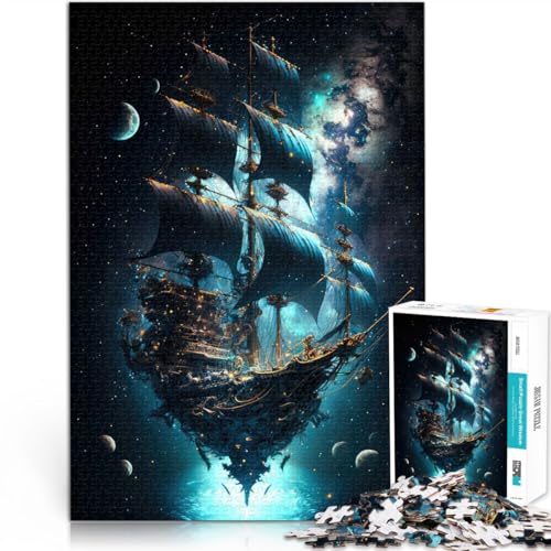 Puzzle 1000 Teile für Erwachsene Raumschiff Aus Holz ab 14 Jahren Herausforderndes Spiel Tolles Geschenk zum Spielen。Größe:50x75cm/19.6x29.5Zoll Puzzle 1000 Teile für Erwachsene Raumschiff Aus Holz ab 14 Jahren Herausforderndes Spiel Tolles Geschenk zum Spielen。Größe:50x75cm/19.6x29.5Zoll von CHTLIFQ