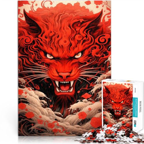 Puzzle 1000 Teile für Erwachsene Roter Tiger Aus Holz ab 14 Jahren Herausforderndes Spiel Tolles Geschenk zum Spielen。Größe:50x75cm/19.6x29.5Zoll Puzzle 1000 Teile für Erwachsene Roter Tiger Aus Holz ab 14 Jahren Herausforderndes Spiel Tolles Geschenk zum Spielen。Größe:50x75cm/19.6x29.5Zoll von CHTLIFQ