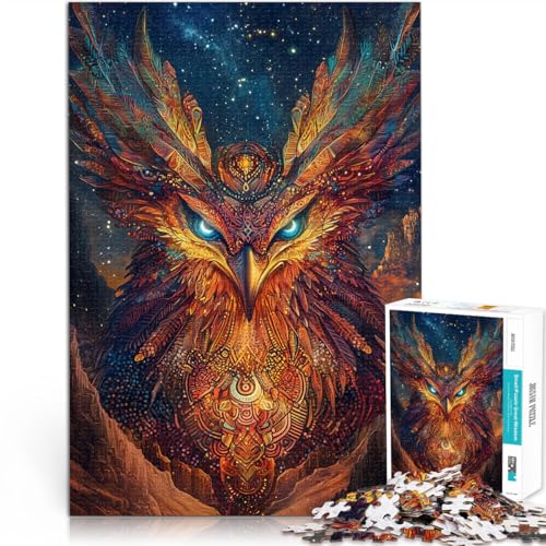 Puzzle 1000 Teile für Erwachsene Uralter bunter Phönix Aus Holz ab 14 Jahren Hands-on-Spiel Geschenke für Freunde und Familie。Größe:50x75cm/19.6x29.5Zoll Puzzle 1000 Teile für Erwachsene Uralter bunter Phönix Aus Holz ab 14 Jahren Hands-on-Spiel Geschenke für Freunde und Familie。Größe:50x75cm/19.6x29.5Zoll von CHTLIFQ