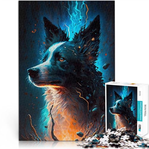 Puzzle 1000 Teile für Erwachsene und Jugendliche Border Collie Hund Aus Holz Geeignet für Kinder ab 14 Jahren Startseite Lernspiele DIY Spielzeug Tolle Geschenke und Spielzeuge。Größe:50x75cm Puzzle 1000 Teile für Erwachsene und Jugendliche Border Collie Hund Aus Holz Geeignet für Kinder ab 14 Jahren Startseite Lernspiele DIY Spielzeug Tolle Geschenke und Spielzeuge。Größe:50x75cm von CHTLIFQ