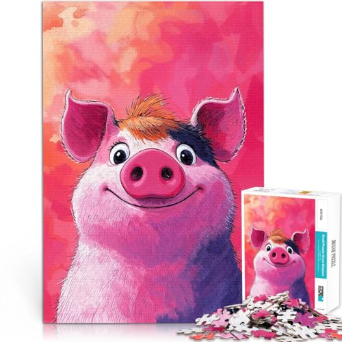 Puzzle 1000 Teile für Erwachsene und Jugendliche Lächelnde Schwein-Illustration Aus Holz Geeignet für Kinder ab 14 Jahren Herausforderndes Spiel Spiele Spielzeug Geschenk。Größe:50x75cm Puzzle 1000 Teile für Erwachsene und Jugendliche Lächelnde Schwein-Illustration Aus Holz Geeignet für Kinder ab 14 Jahren Herausforderndes Spiel Spiele Spielzeug Geschenk。Größe:50x75cm von CHTLIFQ