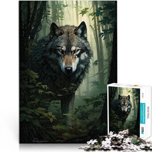 Puzzle 1000 Teile für Erwachsene und Jugendliche Wolf Art Aus Holz Geeignet für Kinder ab 14 Jahren lustige Spiele für die ganze Familie tolles Größe:50x75cm/19.6x29.5Zoll Puzzle 1000 Teile für Erwachsene und Jugendliche Wolf Art Aus Holz Geeignet für Kinder ab 14 Jahren lustige Spiele für die ganze Familie tolles Größe:50x75cm/19.6x29.5Zoll von CHTLIFQ
