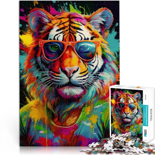 Puzzle 2000 Teile Erwachsene Cooler Tiger mit Sonnenbrille Aus Karton ab 14 Jahren Lernspiel für Familien Lernen pädagogisches Geschenk。Größe:70x100cm/27.5x39.3Zoll Puzzle 2000 Teile Erwachsene Cooler Tiger mit Sonnenbrille Aus Karton ab 14 Jahren Lernspiel für Familien Lernen pädagogisches Geschenk。Größe:70x100cm/27.5x39.3Zoll von CHTLIFQ
