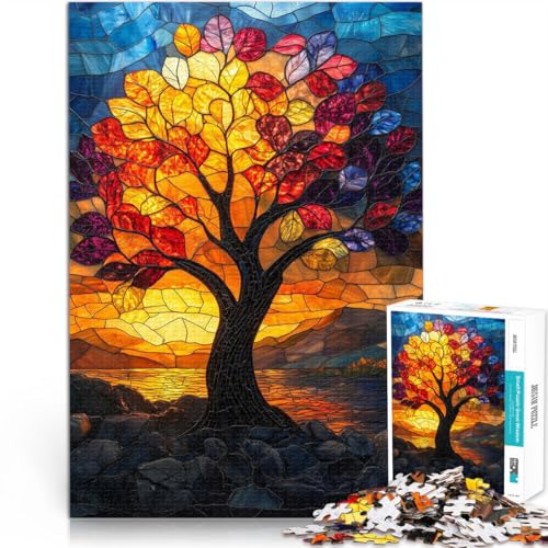 Puzzle 2000 Teile für Erwachsene Buntglasbaum Sonnenuntergang Aus Karton für Kinder ab 14 Jahren Stressabbau-Spielzeug Geburtstagsgeschenk。Größe:70x100cm/27.5x39.3Zoll Puzzle 2000 Teile für Erwachsene Buntglasbaum Sonnenuntergang Aus Karton für Kinder ab 14 Jahren Stressabbau-Spielzeug Geburtstagsgeschenk。Größe:70x100cm/27.5x39.3Zoll von CHTLIFQ