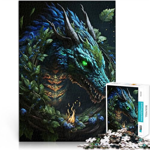 Puzzle 2000 Teile für Erwachsene Gemälde „Grüner Drache“ Aus Karton Geeignet für Personen ab 14 Jahren Verbessern Sie Ihr Gedächtnis Geschenke für Freunde und Familie。Größe:70x100cm/27.5x39.3Zoll Puzzle 2000 Teile für Erwachsene Gemälde „Grüner Drache“ Aus Karton Geeignet für Personen ab 14 Jahren Verbessern Sie Ihr Gedächtnis Geschenke für Freunde und Familie。Größe:70x100cm/27.5x39.3Zoll von CHTLIFQ