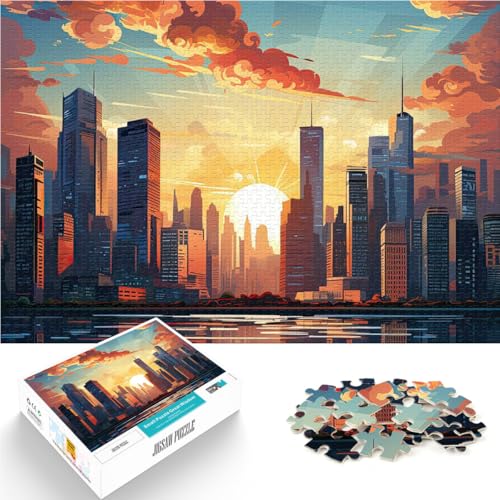 Puzzle 2000 Teile für Erwachsene Moderne Stadtsilhouette Aus Karton Geeignet für Kinder ab 14 Jahren Lernspiele für Erwachsene und Jugendliche Kunstwerk Geschenk。Größe:70x100cm/27.5x39.3Zoll Puzzle 2000 Teile für Erwachsene Moderne Stadtsilhouette Aus Karton Geeignet für Kinder ab 14 Jahren Lernspiele für Erwachsene und Jugendliche Kunstwerk Geschenk。Größe:70x100cm/27.5x39.3Zoll von CHTLIFQ