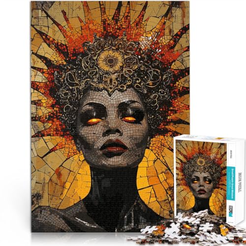 Puzzle 2000 Teile für Erwachsene Mosaik der Königin des Feuers Aus Karton Geeignet für Kinder ab 14 Jahren Wohnkunstdekor Künstlersammlung, Bildende Kunst。Größe：70x100cm/27.5x39.3Zoll von CHTLIFQ