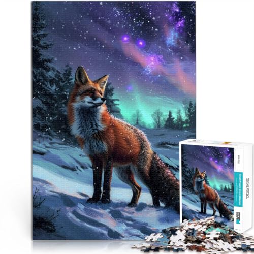 Puzzle 2000 Teile für Erwachsene und Jugendliche Rotfuchs Nordlichter Aus Karton Geeignet für Kinder ab 14 Jahren Familienspiele Angebot als Geschenk für die ganze Familie。Größe:70x100cm/27.5x39.3Zoll Puzzle 2000 Teile für Erwachsene und Jugendliche Rotfuchs Nordlichter Aus Karton Geeignet für Kinder ab 14 Jahren Familienspiele Angebot als Geschenk für die ganze Familie。Größe:70x100cm/27.5x39.3Zoll von CHTLIFQ