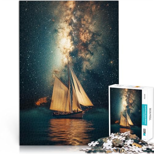 Puzzle 2000 Teile für Erwachsene und Jugendliche Segelboot Milchstraße Aus Karton Geeignet für Kinder ab 14 Jahren Lernspiel für Familien Lernen pädagogisches Geschenk。Größe:70x100cm/27.5x39.3Zoll Puzzle 2000 Teile für Erwachsene und Jugendliche Segelboot Milchstraße Aus Karton Geeignet für Kinder ab 14 Jahren Lernspiel für Familien Lernen pädagogisches Geschenk。Größe:70x100cm/27.5x39.3Zoll von CHTLIFQ
