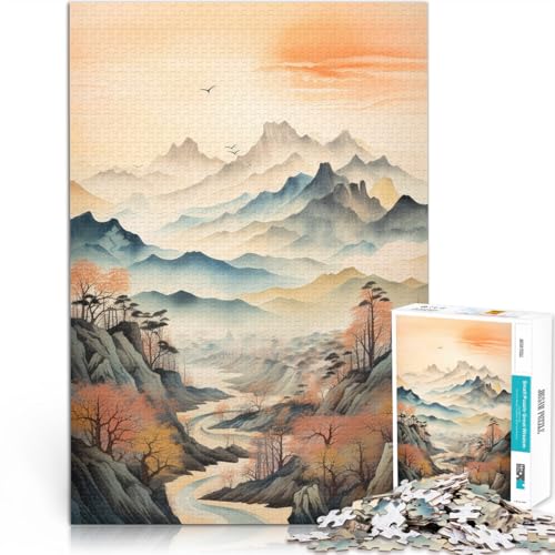 Puzzle für Erwachsene, 1000 Teile Berge Kunst Aus Karton für Kinder ab 14 Jahren Denksportaufgabe Familienspiele Weihnachten Geburtstagsgeschenke。Größe:26x38cm/10.2x14.9Zoll Puzzle für Erwachsene, 1000 Teile Berge Kunst Aus Karton für Kinder ab 14 Jahren Denksportaufgabe Familienspiele Weihnachten Geburtstagsgeschenke。Größe:26x38cm/10.2x14.9Zoll von CHTLIFQ