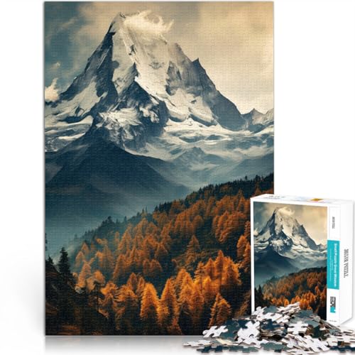 Puzzle für Erwachsene, 1000 Teile Berge im Herbst Aus Karton ab 14 Jahren Heimdekorationsspiel Gutes Geschenk。Größe:26x38cm/10.2x14.9Zoll Puzzle für Erwachsene, 1000 Teile Berge im Herbst Aus Karton ab 14 Jahren Heimdekorationsspiel Gutes Geschenk。Größe:26x38cm/10.2x14.9Zoll von CHTLIFQ
