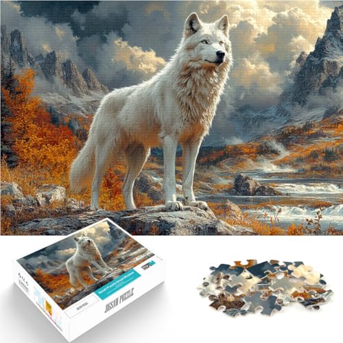 Puzzle für Erwachsene, 1000 Teile Bergwolf Aus Karton ab 14 Jahren Kunstwerk Schwierige Harte Geschenke für Frauen Männer。Größe:38x52cm/14.9x20.4Zoll Puzzle für Erwachsene, 1000 Teile Bergwolf Aus Karton ab 14 Jahren Kunstwerk Schwierige Harte Geschenke für Frauen Männer。Größe:38x52cm/14.9x20.4Zoll von CHTLIFQ