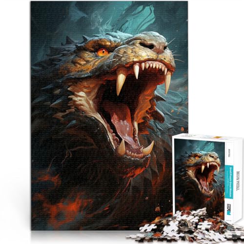 Puzzle für Erwachsene, 1000 Teile Drachenbrüllen Aus Karton ab 14 Jahren Spielzeug-Wanddekoration Geburtstags- und einzigartige Geschenke。Größe:26x38cm/10.2x14.9Zoll Puzzle für Erwachsene, 1000 Teile Drachenbrüllen Aus Karton ab 14 Jahren Spielzeug-Wanddekoration Geburtstags- und einzigartige Geschenke。Größe:26x38cm/10.2x14.9Zoll von CHTLIFQ