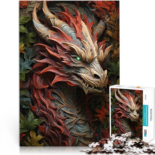 Puzzle für Erwachsene, 1000 Teile Drachenkunst Aus Holz ab 14 Jahren Analyse und Logik Geburtstagsgeschenke。Größe:50x75cm/19.6x29.5Zoll Puzzle für Erwachsene, 1000 Teile Drachenkunst Aus Holz ab 14 Jahren Analyse und Logik Geburtstagsgeschenke。Größe:50x75cm/19.6x29.5Zoll von CHTLIFQ