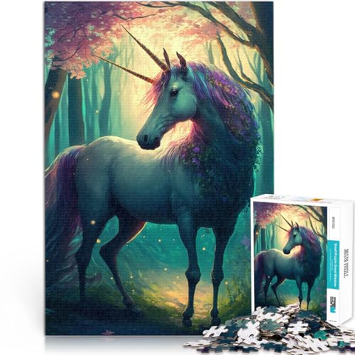 Puzzle für Erwachsene, 1000 Teile EIN Cartoon-Einhorn Aus Karton für Kinder ab 14 Jahren Herausforderndes Spiel Spiele Spielzeug Geschenk。Größe:38x52cm/14.9x20.4Zoll Puzzle für Erwachsene, 1000 Teile EIN Cartoon-Einhorn Aus Karton für Kinder ab 14 Jahren Herausforderndes Spiel Spiele Spielzeug Geschenk。Größe:38x52cm/14.9x20.4Zoll von CHTLIFQ