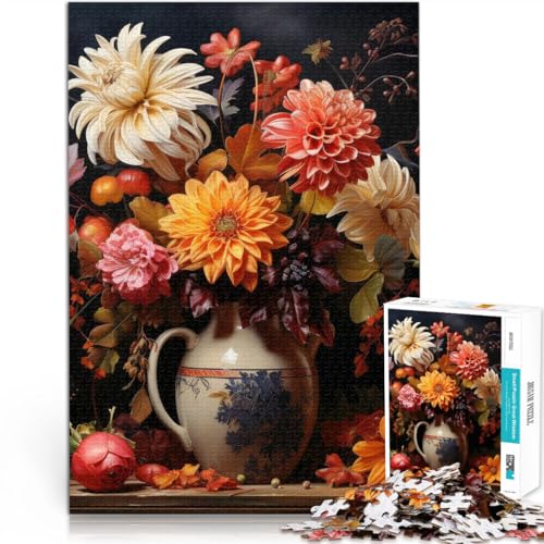 Puzzle für Erwachsene, 1000 Teile Herbstblumen Aus Karton ab 14 Jahren für die Heimdekoration Geschenkideen。Größe:26x38cm/10.2x14.9Zoll Puzzle für Erwachsene, 1000 Teile Herbstblumen Aus Karton ab 14 Jahren für die Heimdekoration Geschenkideen。Größe:26x38cm/10.2x14.9Zoll von CHTLIFQ