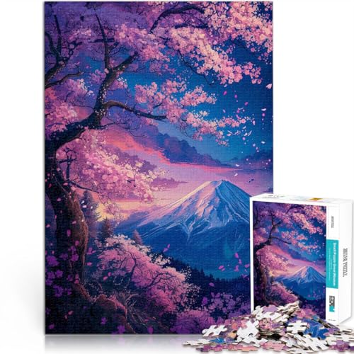 Puzzle für Erwachsene, 1000 Teile Japan Berg Fuji Sakura Aus Holz ab 14 Jahren Puzzlespiel Angeboten als Geschenk für die ganze Familie。Größe:50x75cm/19.6x29.5Zoll Puzzle für Erwachsene, 1000 Teile Japan Berg Fuji Sakura Aus Holz ab 14 Jahren Puzzlespiel Angeboten als Geschenk für die ganze Familie。Größe:50x75cm/19.6x29.5Zoll von CHTLIFQ