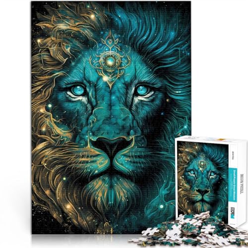 Puzzle für Erwachsene, 1000 Teile Löwe Verzauberte Insel Aus Holz für Kinder ab 14 Jahren Intellektuelles Spiel Lustiges Geschenk für die ganze Familie。Größe:50x75cm/19.6x29.5Zoll Puzzle für Erwachsene, 1000 Teile Löwe Verzauberte Insel Aus Holz für Kinder ab 14 Jahren Intellektuelles Spiel Lustiges Geschenk für die ganze Familie。Größe:50x75cm/19.6x29.5Zoll von CHTLIFQ