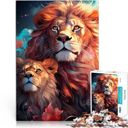 Puzzle für Erwachsene, 1000 Teile Löwenkunst Aus Karton ab 14 Jahren Familienaktivitäten Geburtstagsgeschenk。Größe:26x38cm/10.2x14.9Zoll Puzzle für Erwachsene, 1000 Teile Löwenkunst Aus Karton ab 14 Jahren Familienaktivitäten Geburtstagsgeschenk。Größe:26x38cm/10.2x14.9Zoll von CHTLIFQ