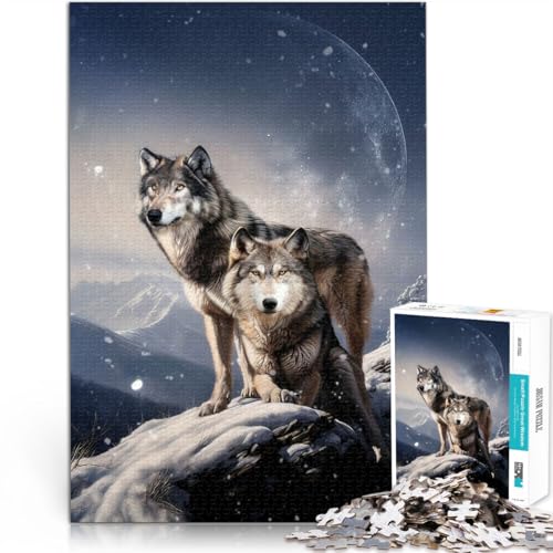 Puzzle für Erwachsene, 1000 Teile Mondgeheul Aus Holz ab 14 Jahren Intellektuelles Spiel Geschenk zum Geburtstag。Größe:50x75cm/19.6x29.5Zoll Puzzle für Erwachsene, 1000 Teile Mondgeheul Aus Holz ab 14 Jahren Intellektuelles Spiel Geschenk zum Geburtstag。Größe:50x75cm/19.6x29.5Zoll von CHTLIFQ