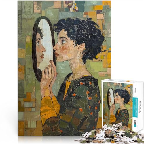 Puzzle für Erwachsene, 1000 Teile Spiegel Selbstreflexion Aus Holz ab 14 Jahren Pädagogisches Spielzeug zum Lernen Geschenke für Freunde und Familie。Größe:50x75cm/19.6x29.5Zoll Puzzle für Erwachsene, 1000 Teile Spiegel Selbstreflexion Aus Holz ab 14 Jahren Pädagogisches Spielzeug zum Lernen Geschenke für Freunde und Familie。Größe:50x75cm/19.6x29.5Zoll von CHTLIFQ
