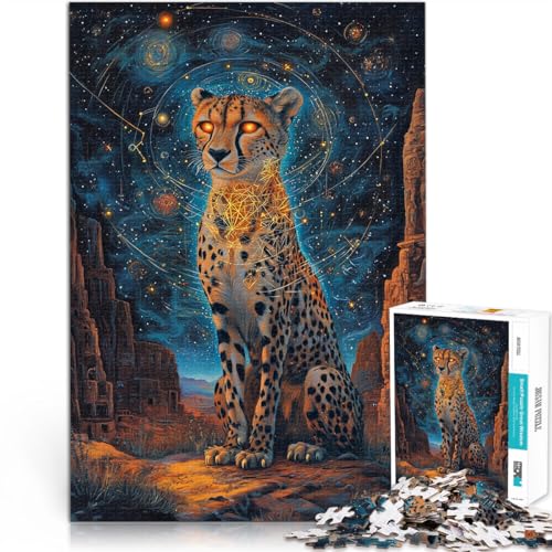 Puzzle für Erwachsene, 1000 Teile Sternengepard Aus Karton ab 14 Jahren Heimdekorationsspiel Gutes Geschenk。Größe:38x52cm/14.9x20.4Zoll Puzzle für Erwachsene, 1000 Teile Sternengepard Aus Karton ab 14 Jahren Heimdekorationsspiel Gutes Geschenk。Größe:38x52cm/14.9x20.4Zoll von CHTLIFQ