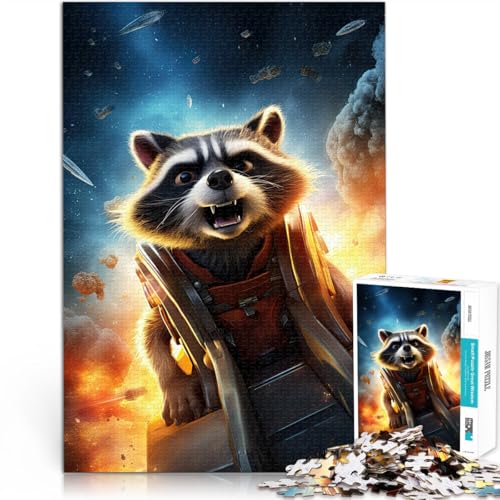 Puzzle für Erwachsene, 1000 Teile Waschbärkunst Aus Karton ab 14 Jahren Familienaktivitäten Geburtstagsgeschenk。Größe:26x38cm/10.2x14.9Zoll Puzzle für Erwachsene, 1000 Teile Waschbärkunst Aus Karton ab 14 Jahren Familienaktivitäten Geburtstagsgeschenk。Größe:26x38cm/10.2x14.9Zoll von CHTLIFQ